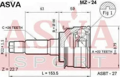 ���� �������� 22x56x26 ASVA MZ24 ����