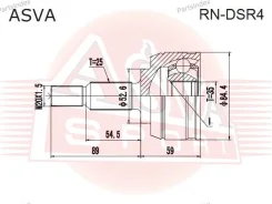 ���� �������� 35X52.6X25 ASVA RNDSR4 ����
