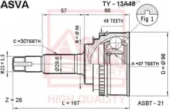 ���� �������� 27x56x30 ASVA TY13A48 ����