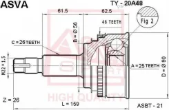 ���� �������� 25x56x26 ASVA TY20A48 ����