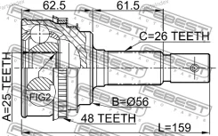 ���� �������� 25x56x26 | ����� ����/��� | 0110005A48 ����