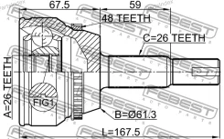 ���� �������� 26X61.3X26 43470-09V10 Toyota Camry ACV40, GSV40 2006.01-2011.09 [EU] 0110ACV40L26A48 ����
