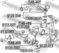 ����� ������� ��������� ������� ������ #48068-60030 Toyota LAND Cruiser GRJ200, URJ20#, UZJ200, VDJ200 2007.09- [GR] 0120233 ����