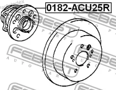 ������� ������ 42410-0E020 Toyota Kluger L/V ACU2#, MCU2# 2000.11-2007.05 [JP] 0182ACU25R ����