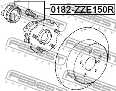 ������� ������ 42450-12090 Toyota Auris/Hybrid (UKP) ADE15#, �NDE150, �NRE150, �ZRE15#, �ZZE150, �ZWE150 2007.02-2013.05 [EU] 0182ZZE150R ����