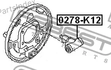 ������� ��������� ������ 44100-AX600 Nissan Micra K12E 2002.11-2010.07 [EL] 0278K12 ����
