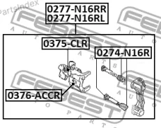 ������� ��������� ������ ����� (�� ������) 44011-BM40A Nissan Almera UK MAKE N16E 2000.02-2006.11 [EL] 0277N16RL ����