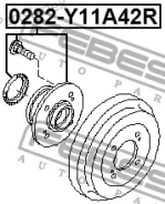 ������� ������ 43200-86R11 Nissan Wingroad/AD Y11 1999.05-2008.10 [JP] 0282Y11A42R ����