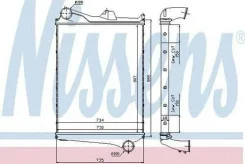 ����������! 907x730x63Volvo FM9 (01-05), FM12 (98-05) NS97006_ Nissens 97006 97006 ����