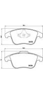 ������� ��������� ����� Mondeo 07-/S-MAX 06-/Volvo S80 06-/XC70/V70 07- Brembo ���. P24076 P24076 ����