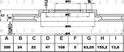 ���� ��������� Mondeo III 00-/Jaguar X-TYPE 01- Blitz ���. BS0141 BS0141 ����