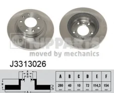 ���� ��������� ��� Mazda 6 02-12 /FAW Besturn B50 12-17 Nipparts ���. J3313026 J3313026 ����