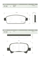 ������� ��������� ��� Cruze 1,6/1,8 09- Sangsin brake ���. SP1363 SP1363 ����
