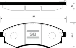 ������� ��������� ����� Elantra/Matrix/Sonata/Rexton/K�Orando Sangsin brake ���. SP1048 SP1048 ����
