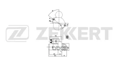 ������� Hyundai Solaris II 17- i30 II 16- Kia Rio IV 17- Ceed III 18- Stonic 18- Xceed 19- Zekkert ���. an-1077 AN1077 ����