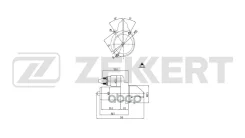 ������� MB C-Class (S202/203 W202/203) 93- S-Class (W220) 99- M-Class (W163) 99- Sprinter 2-t (B9 Zekkert ���. an-1082 AN1082 ����