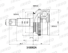 ���� ������� 28/32 ABS 50 | ����� ����/��� | INKO 310082A 310082A ����