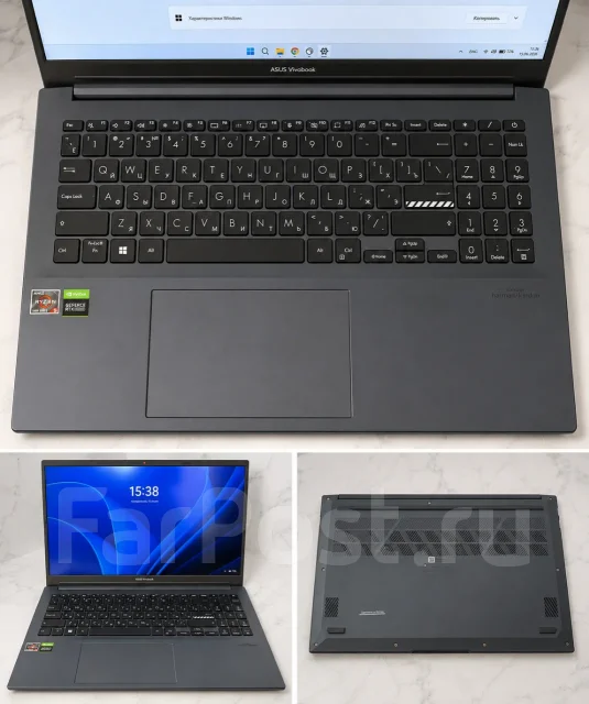 Asus VivoBook Pro 15 M6500QC. 15.6", 3,6����, ��� 32 ��, ���� 512���, WiFi: 1, Bluetooth: 1, ����������� �� 12��. ����