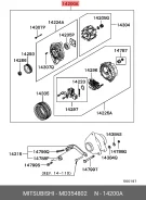 ��������� Mitsubishi MD354802 MD354802 ����