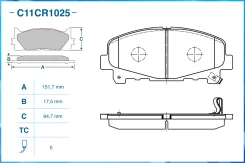 ������� ��������� �������� Honda C11CR1025 Cworks C11CR1025 C11CR1025 ����