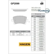 ������� ��������� AUDI A3/A4/A6/Skoda Octavia/YETI/VW GOLF/Passat ������ Sangsin Brake GP2099 GP2099 ����