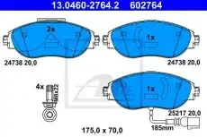 ������� �������� ��������! Seat Alhambra, VW Sharan 1.4/2.0TSi/2.0TDi 10 13.0460-2764.2 ATE 13.0460-2764.2 13046027642 ����