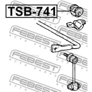 ������ ������������� Lexus GS/IS 97-05 ���. ����. Febest TSB741 Febest TSB741 TSB741 ����