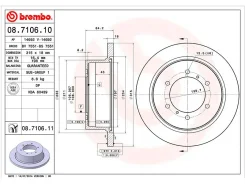 ���� ����. ���. [315x18] 6 ���. Space Wagon/Runner 2,4-3,5 91 R Brembo 08.7106.10 08710610 ����