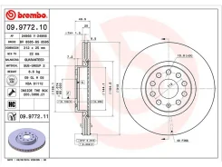 ���� ��������� UV Coated (�������) VW Tiguan (5N_) 2.0 TFSI 4motion 09.2007 - Skoda Octavia III (5E3, NL3, NR3) 1.6 01.2014 - Brembo 09977211, �������...
