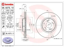 ���� ��������� (�������) Honda Accord 05-08 / Civic 00-09 Brembo 09. A272.11, �������� 09A27211 ����
