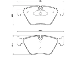������� ��������� (�������) BMW 1-Series 04-13 / 3-Series 05-14 Brembo P 06 057, �������� P06057 ����