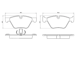������� ����. ���. BMW E 60/E61 2.0/2.5 D 7/03- Brembo P 06 060, �������� P06060 ����