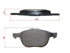 ������� ��������� �������� (�������) FORD Focus III 1.6 Ti 07.2010 - FORD Focus III Saloon 1.6 Ti 07.2010 - Brembo P24061, �������� P24061 ����