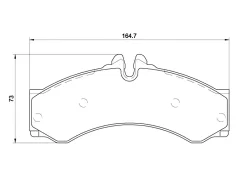 ������� ��������� (�������) Mercedes-Benz Sprinter 95-18 / Sprinter classic RUS 13-18 Brembo P 50 028, �������� P50028 ����
