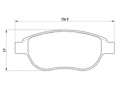 ������� ��������� (�������) Citroen Berlingo 96-22 / C3 01-06 Brembo P 61 068, �������� P61068 ����
