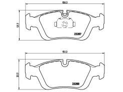 ������� ��������� (�������) BMW 3-Series 90-06 Brembo P06024, �������� P06024 ����
