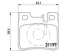 ������� ��������� (�����) Mercedes-Benz C-Class 93-01 / E-Class 84-03 Brembo P50009, ������ P50009 ����