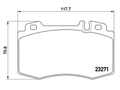 ������� ��������� (�������) Mercedes-Benz C-Class 00-08 / E-Class 02-09 Brembo P50041, �������� P50041 ����