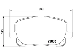 ������� ��������� (�������) Toyota Ipsum (ACM20) 01-09 / Noah 01-07 Brembo P83061, �������� P83061 ����