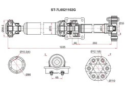 ��� ��������� Volkswagen Touareg 02-10 SAT ST-7L6521102G ST7L6521102G ����