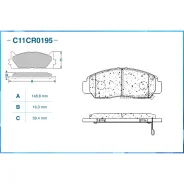������� ��������� �������� (Low Metallic) Honda Cworks C11CR0195 Cworks C11CR0195 C11CR0195 ����