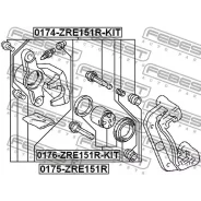 ������� �������� Toyota Corolla 06-13 ����. � ���������� (�����������) Febest 0176ZRE151RKIT Febest 0176ZRE151RKIT 0176ZRE151RKIT ����