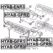 ����������� ������� ������� ������ Febest HYAB-GFR3 Febest Hyabgfr3 HYABGFR3 ����
