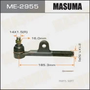 ���������� ������� ���� Masuma Toyota LAND Cruiser / FZJ80L, HDJ80L, HZJ80L front 90-98 RH Masuma ME2955 Masuma ME2955, ������ ME2955 ����