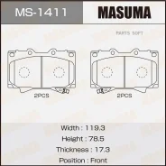 ������� ��������� Toyota LAND Cruiser 100 98- 4.7/3.0-4.2 Diesel ������. Masuma MS1411 Masuma MS1411 MS1411 ����