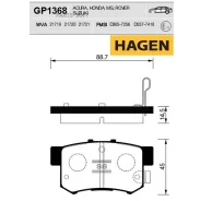 ������� ����. �������� Hagen Honda Accord 91-07 RR (D537) Sangsin Brake GP1368 Sangsin Brake GP1368, ������ ������ GP1368 ����