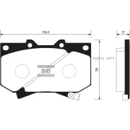 ������� ����. �������� Hi-Q Toyota Tundra 99-03 (D812) Sangsin Brake SP1422 Sangsin Brake SP1422 SP1422 ����