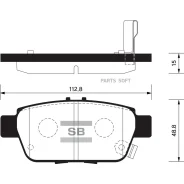 ������� ����. �������� Hi-Q Acura Acura TL 09- R (D1103) Sangsin Brake SP1430 Sangsin Brake SP1430 SP1430 ����