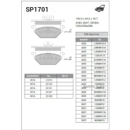 ������� ���������, �������� AUDI A3 I (8L) (1996-2003), SEAT Ibiza IV (2002-2009), Skoda Fabia II (2007-2014), VW GOLF VI (2009-2012)/ POLO V (2009-...