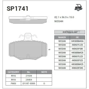 ������� ����. �������� Hi-Q Nissan Almera 00-04 R (D1187) Sangsin Brake SP1741 Sangsin Brake SP1741 SP1741 ����